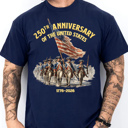 250th Anniversary Of The United States Dark Shirt | Patriotic Tee 684485