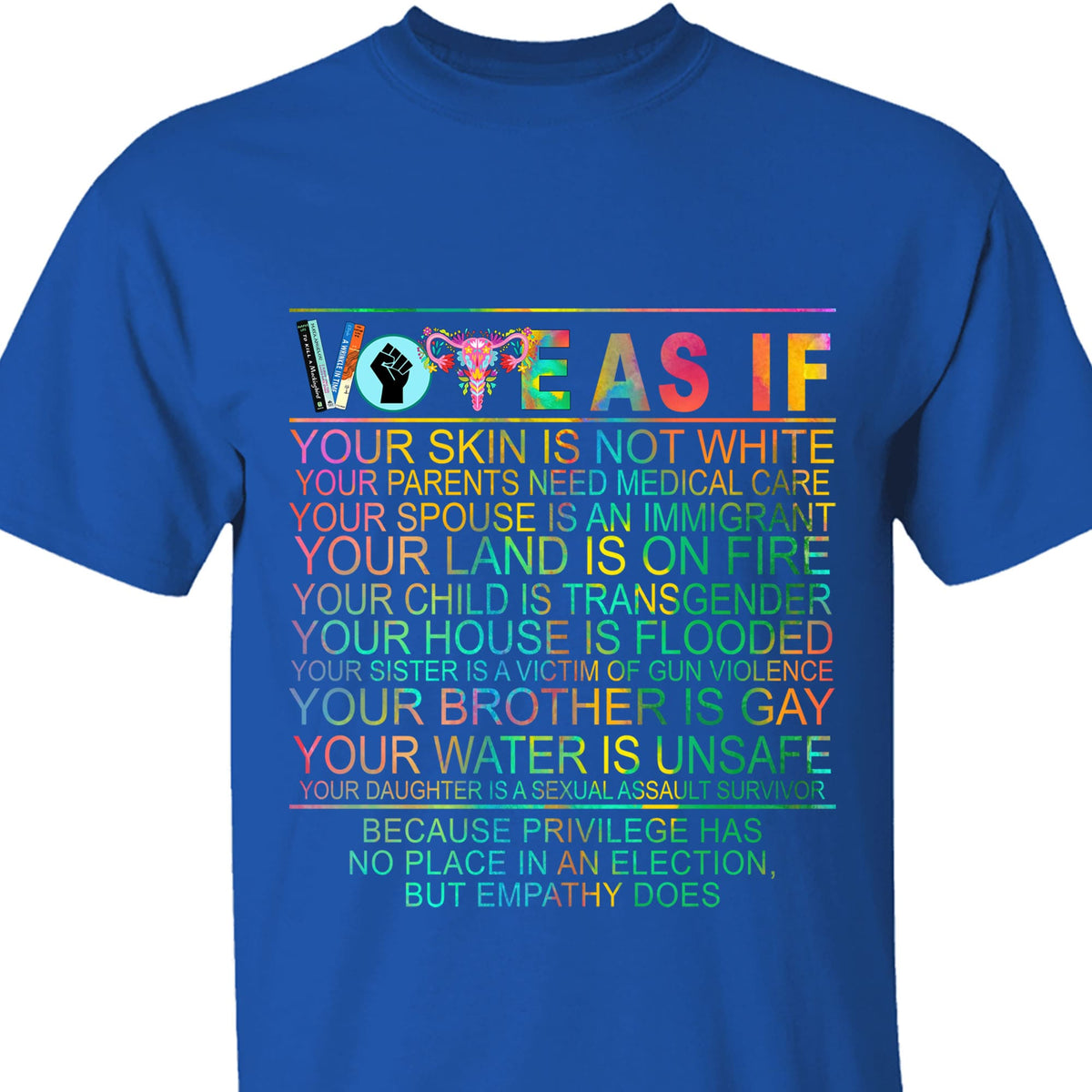 Vote as if Tshirt | Human Rights Shirt | LGBT Rights Gift | Womens Rights Shirt | Kamala Harris 2024 Shirt Dark T1540 - KH2