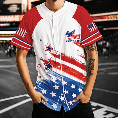 Personalized USA 250th Anniversary Baseball Jersey, Patriotic 1776-2026 Semiquincentennial Tee, 4th Of July Gift 685307
