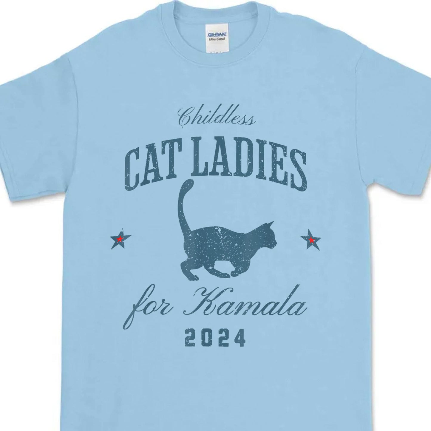 Childless Cat Ladies For Kamala Shirt | Kamala Harris 2024 Shirt | Democrat Shirt Bright T1236 - KH2