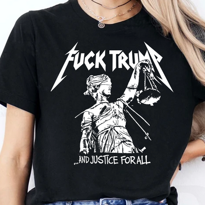 Justice For All Dark Shirt, Anti Trump Tee, Political Protest Hoodie, Activist Gift 685638