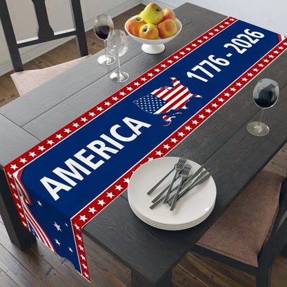 America 1776-2026 Table Runner | 250 Years of America Table Runner | 250 Years Anniversary Home Decor 683633