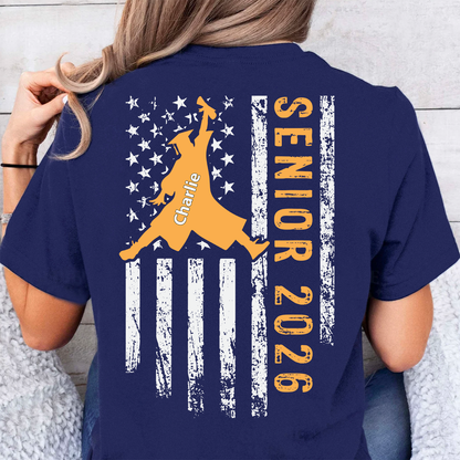 Senior 2026 Personalized Custom Graduation Backside Shirt C640