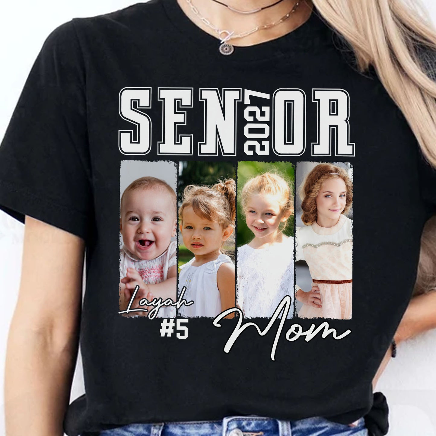 Custom Photo Senior Dad & Mom 2027 Dark Shirt, Personalized Graduation Tee, Proud Senior Parents Gift 685802