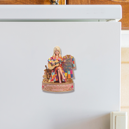 Dolly Parton Memorial Fridge Magnet, Coat Of Many Colors Magnet, Dolly Fan Gift 686199