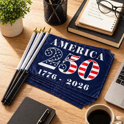 USA 250 Years Handheld Flag, Patriotic America 250th Birthday Flag, 4th Of July Gift 685282
