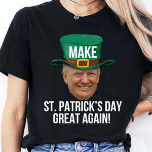 Donald Trump Make St. Patrick's Day Great Again Dark Shirt, Trump T-Shirt, Funny Trump St Patrick's Day Shirt, Irish Shirt 681884- GOP