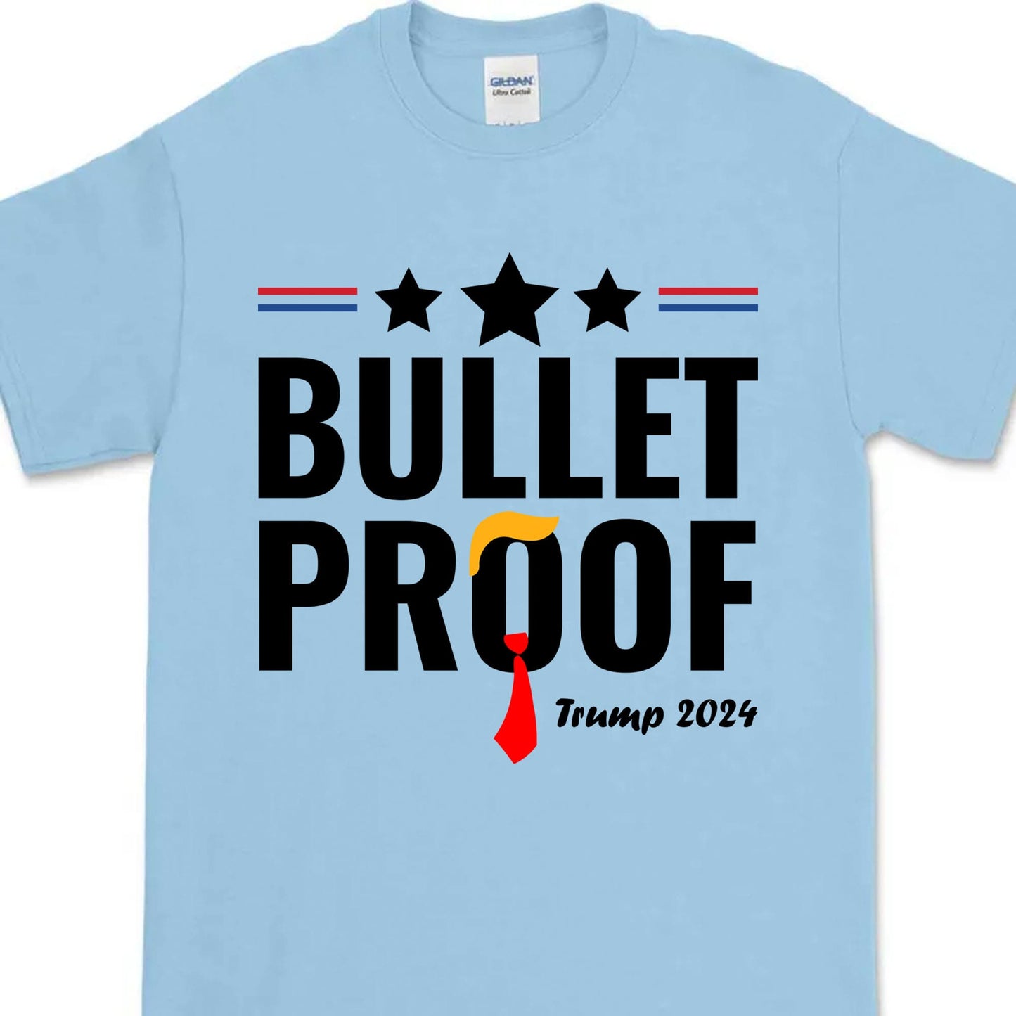 Bullet Proof | Trump Fight 2024 Shirt | Trump Supporters Shirt Bright T1127- GOP