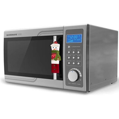 Personalized Christmas Handle Covers, 3 Piece Snowman Kitchen Appliance Decor Set 686369 WFD