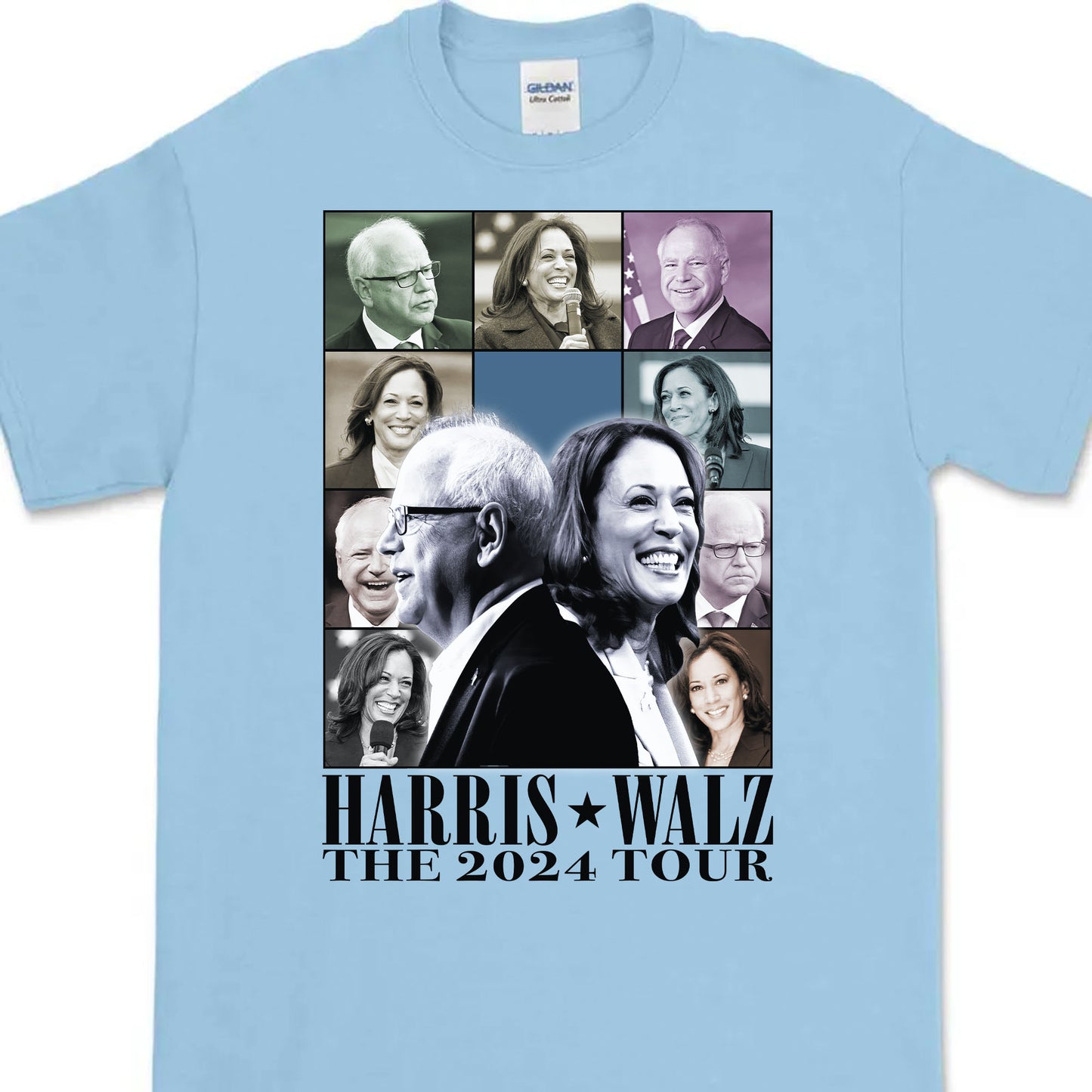 Harris Walz The Eras Tour Shirt | Kamala Harris 2024 Shirt | Tim Walz 2024 Shirt | Democrat Shirt Bright C1462 - KH2