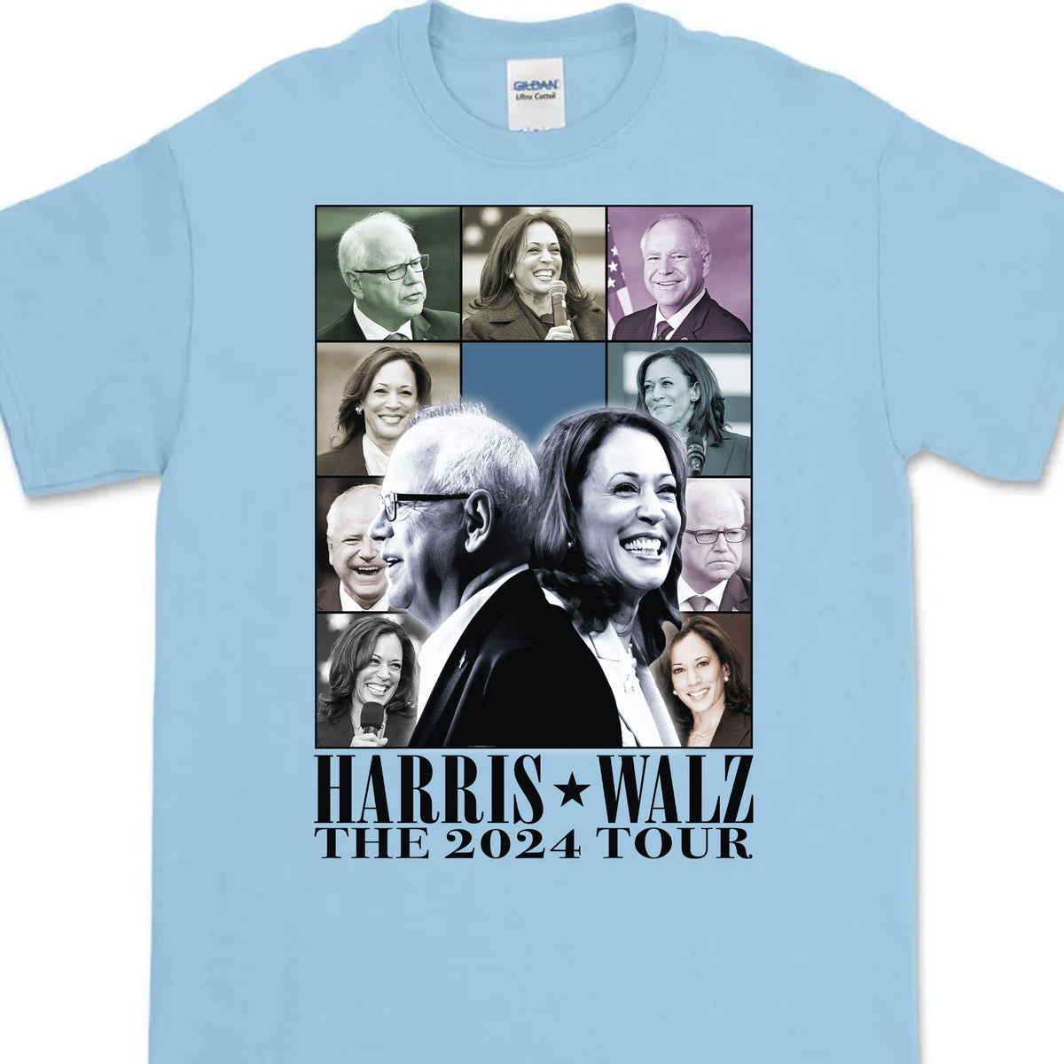 Harris Walz The Eras Tour Shirt | Kamala Harris 2024 Shirt | Tim Walz 2024 Shirt | Democrat Shirt Bright C1462 - KH2