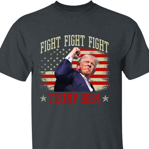 Trump Fight 2024 Shirt Pennsylvania Rally | Trump Supporters Shirt Dark T1152 - GOP