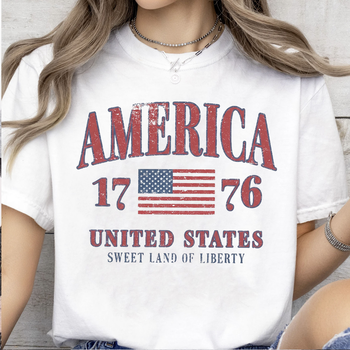 Retro America Sweet Land Of Liberty - USA 250th Anniversary Bright Shirt, Patriotic 4th Of July T-Shirt, America Flag Tee 685229