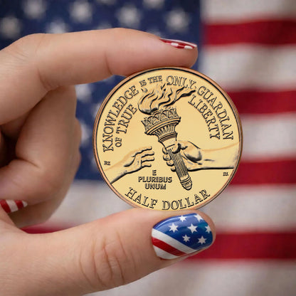 United States 250th Anniversary Half Dollar Coin, Patriotic 1776-2026 Liberty Torch Gift 685811