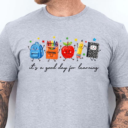 Brushstroke It's A Good Day For Learning Bright Shirt, Back To School Gift 685564