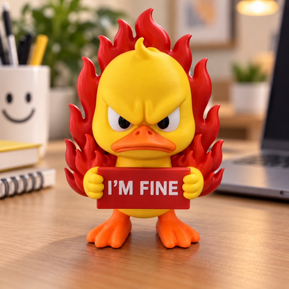 Personalized Work Ducks Desk Figurine, Funny Workspace Decor, Sarcastic Office Gag Gift For Coworker 686735 WFD