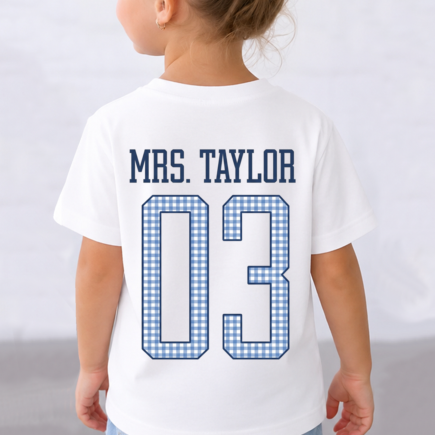 Custom Name Teacher Team Front & Back Kid Shirt, Personalized Grade Level Team Tee, Back To School Gift 685484 WFD