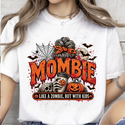 Like A Zombie But With Kids Bright Sweater | Spooky Mombie Tee | Vintage Halloween Shirt 686348