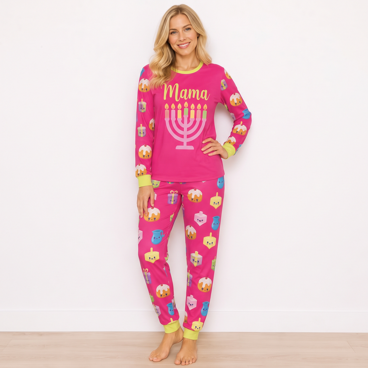 Personalized Family Matching Pajama Set, Custom Name Christmas Sleepwear Gift 686763 WFD