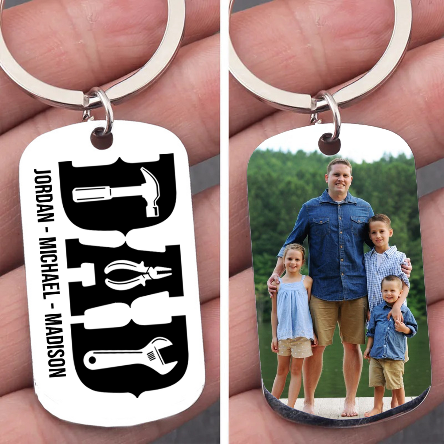 Personalized Dad Tools Keychain – Custom Dad Life Gift | Father's Day Gift, Gift for Repairman Dad, Best Papa Keepsake 682273