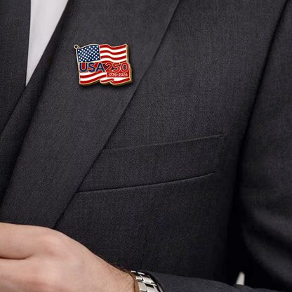 USA 250 Years Anniversary Lapel Pin Pack of 10 | Patriotic Independence Day America Flag Pin 684718