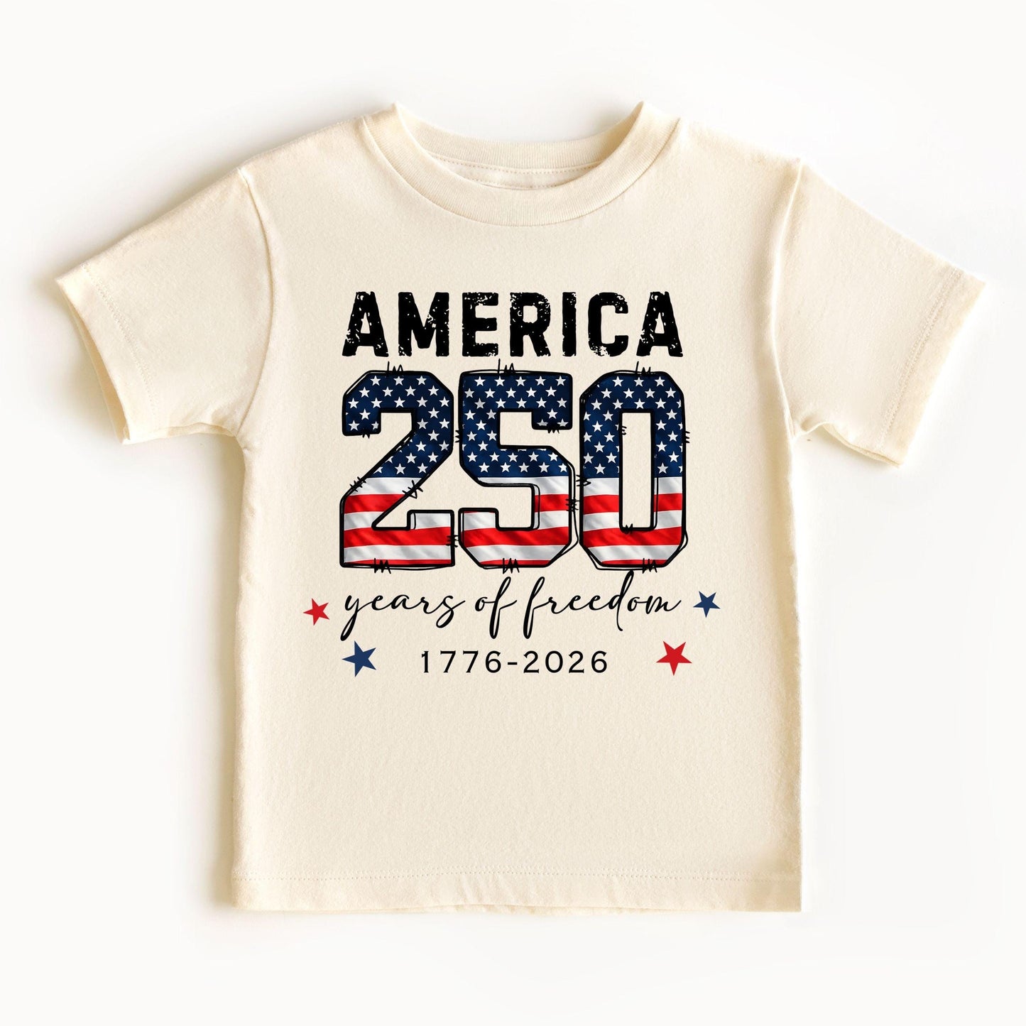 America 250 Years Of Freedom Kid Shirt, USA 250th Anniversary Tee, Patriotic 4th Of July Shirt 685200