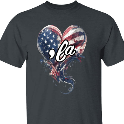 La Kamala Heart Shirt | Democrat Shirt | Kamala Harris 2024 Shirt Dark T1516 - KH2