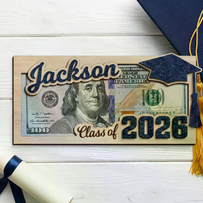 Personalized Graduation Money Holder, Class Of 2026 Graduation - High School Senior Gifts 684806