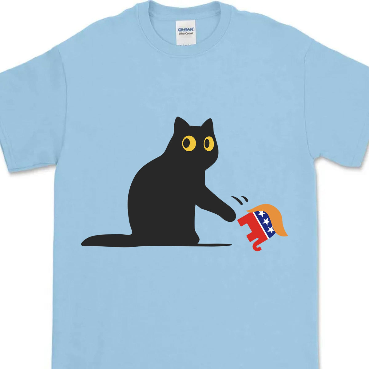 Kamala Harris 2024 Victory Shirt | Black Cat vs. Republican Elephant | Democrat Shirt Bright T1407 - KH2