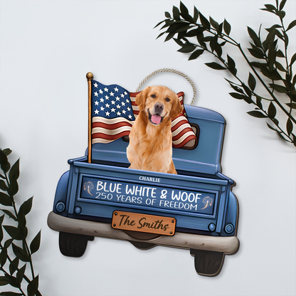 Personalized 250 Years Of Freedom Wooden Sign | Patriotic Door Decor 684494