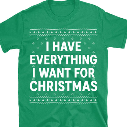 I Have Everything I Want For Christmas, Couple Matching Christmas Shirt, Personalized Custom Couple Sweatshirt T1324