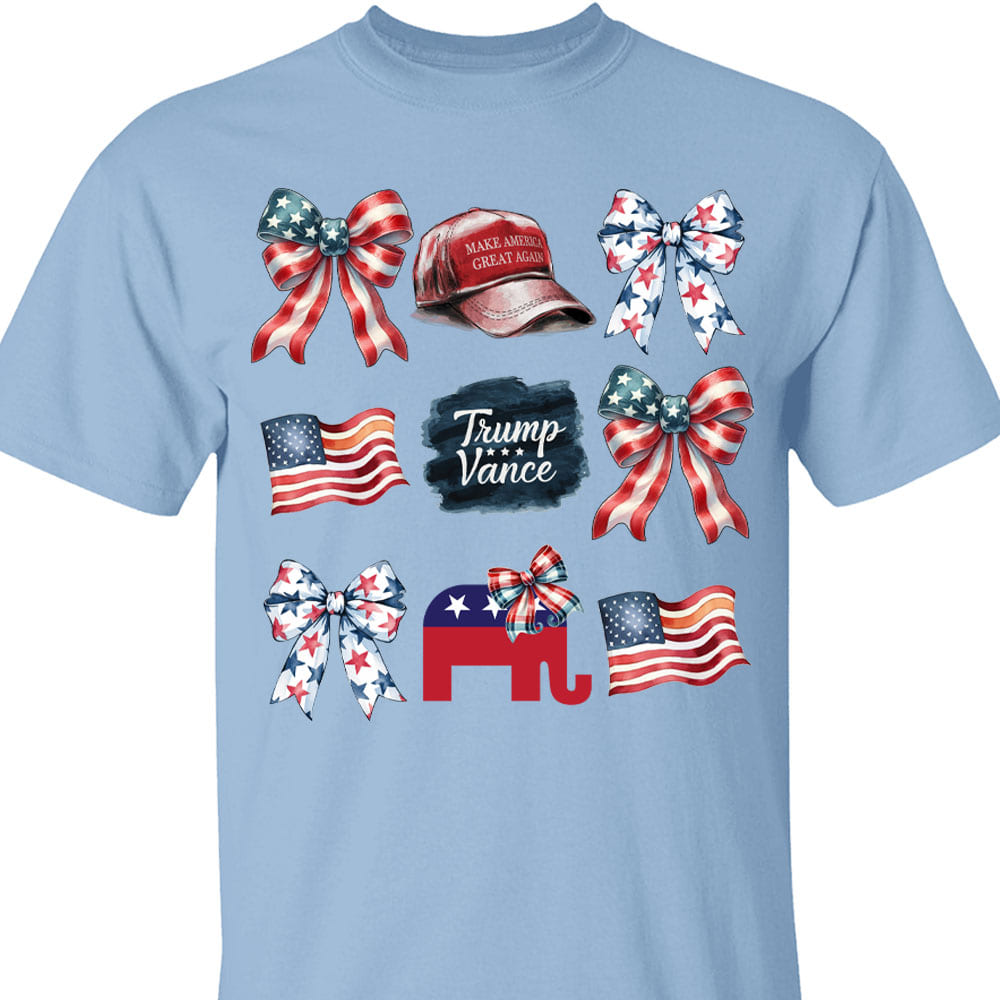 Coquette Trump Sweatshirt, Trump Presidential Trump MAGA Sweatshirt, Trump Supporters 2024 Ugly Sweatshirt T1663 - GOP