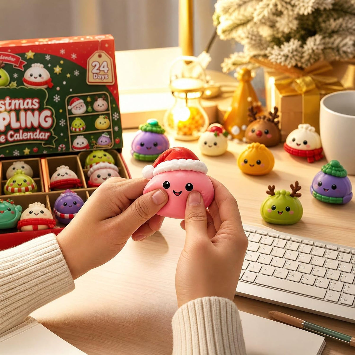 Christmas Dumpling Advent Calendar, 24 Days Of Cute Squishies 686334