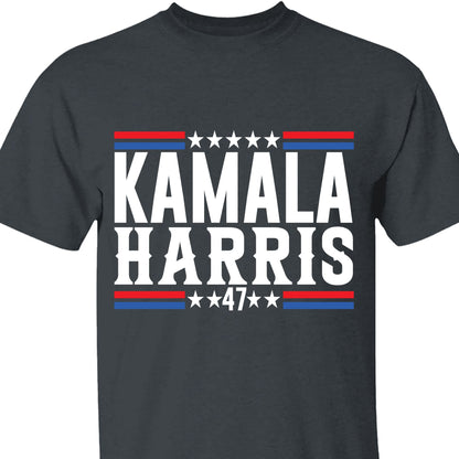 Kamala Harris 47 Shirt | Kamala Harris 2024 Shirt | Democrat Shirt Dark T1441 - KH2