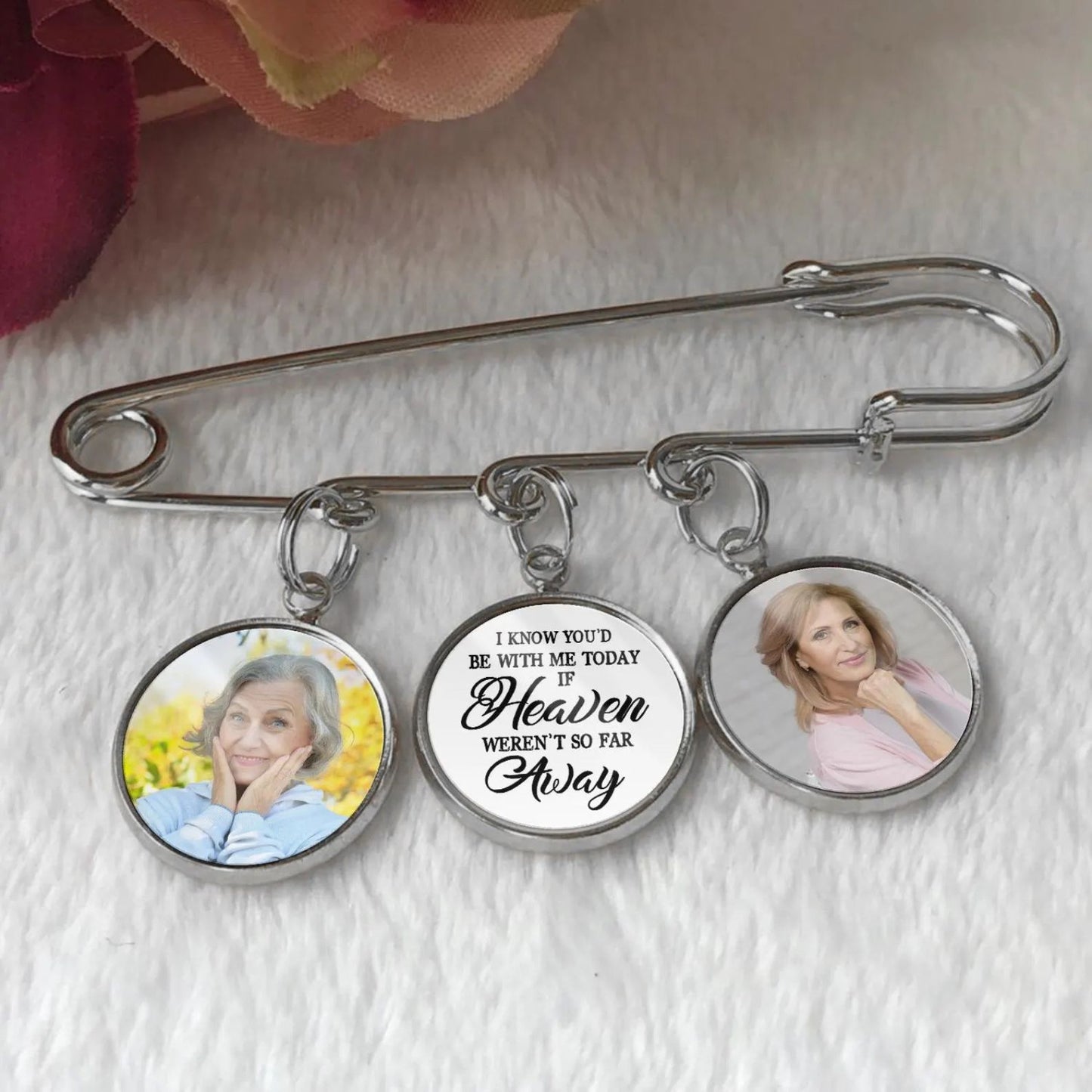 I Know You’d Be With Me | Personalized Memorial Graduation Pin | Memorial Pin | Custom Photo Charm 684862