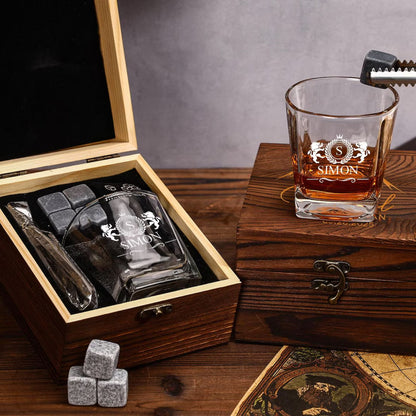 Groomsmen Gifts | Personalized Engraved Whiskey Glass | Custom Name Whisky Glass | Gifts for Dad 684773