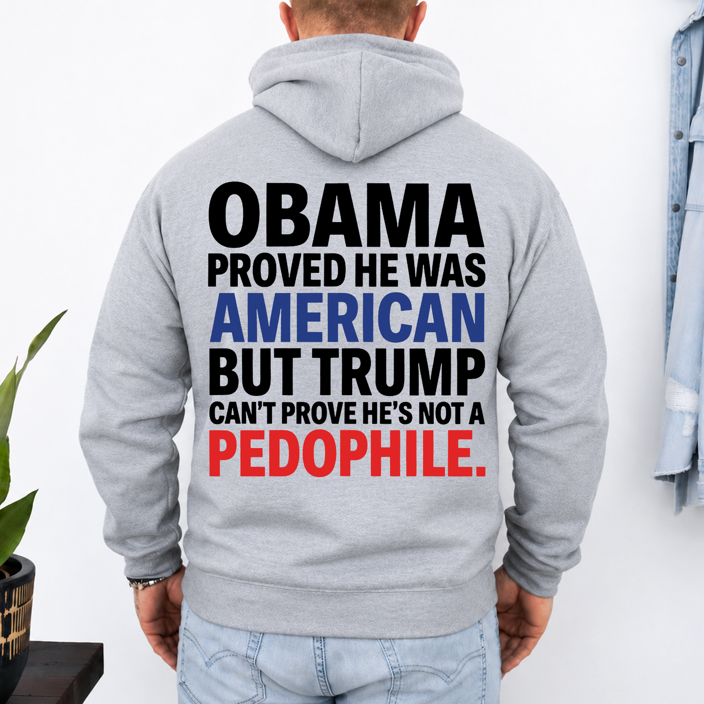Obama Funny Political Backside Bright Shirt, Anti Trump Humor Tee 686024