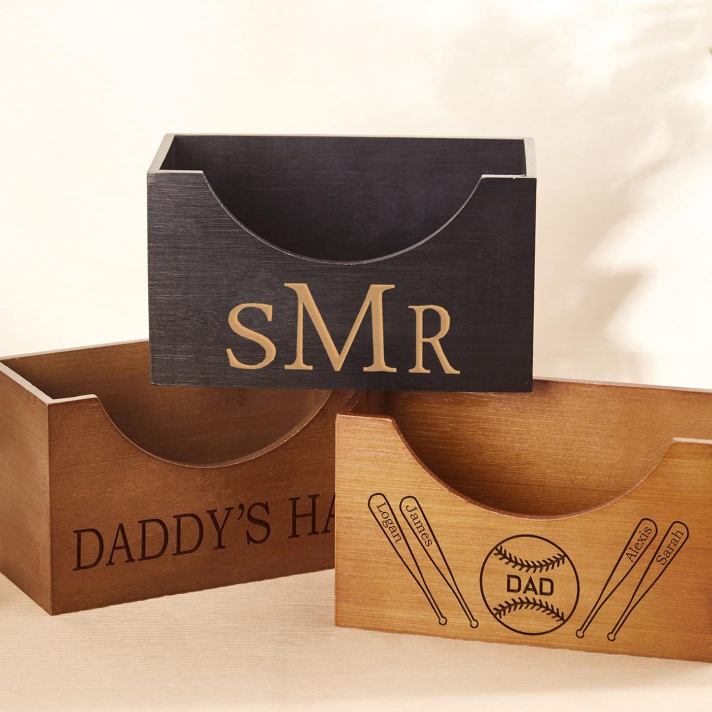 Custom Name Hat Holder, Personalized Father's Day Gift, Unique Gift For Dad 685109