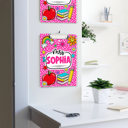 Custom Teacher Name Clipboard, Personalized Back To School Clipboard, Teacher Appreciation Gift 685377