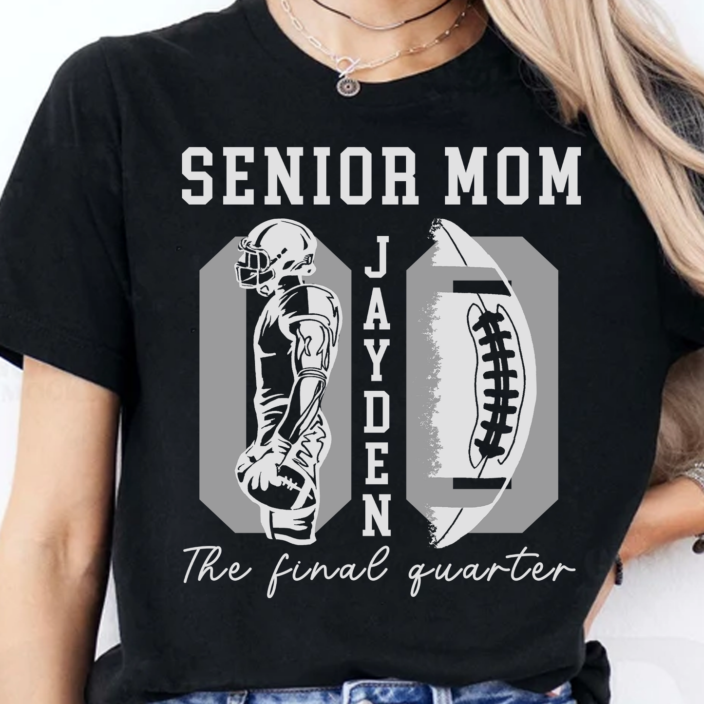 Custom Name And Number Senior Dad & Mom 2027 Shirt, Personalized Game Day Tee, Senior Football Parents Gift 685797