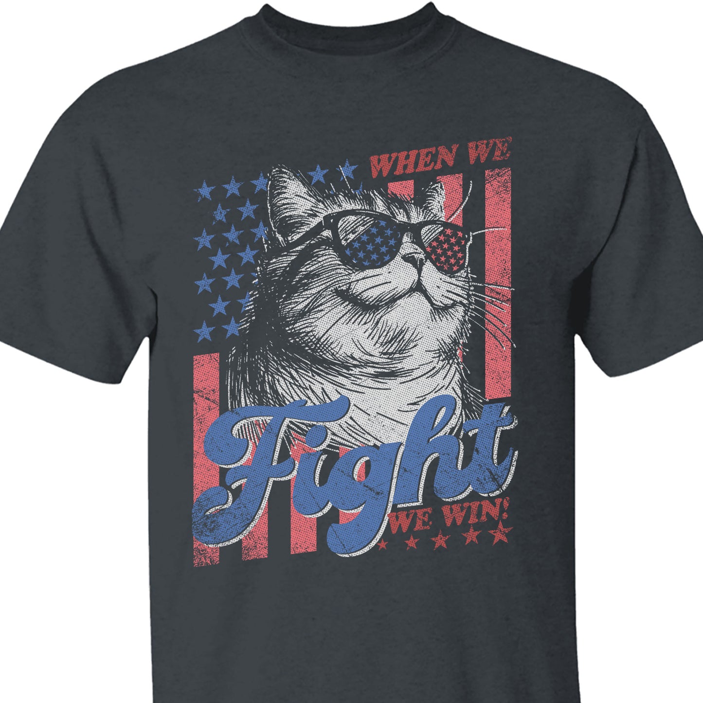 When We Fight We Win Shirt | Kamala Harris 2024 Shirt | Democrat Shirt Dark T1443 - KH2