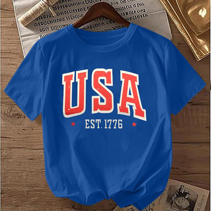 Personalized USA 250th Anniversary Kid Shirt, American Flag Tee, Patriotic 4th Of July Shirt 685232