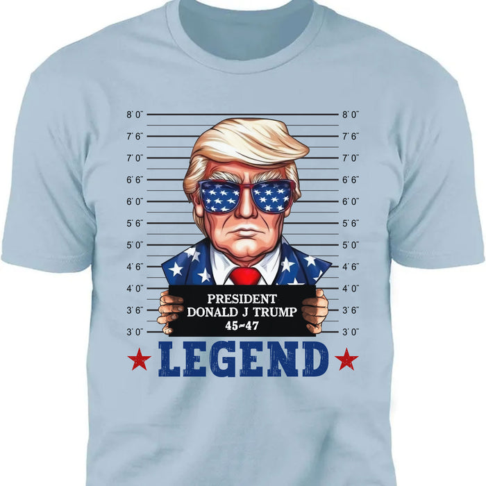 Trump Mugshot Legend Shirt | Trump 2024 Shirt | Trump Supporters Tee | Donald Trump Shirt Bright C1077 - GOP