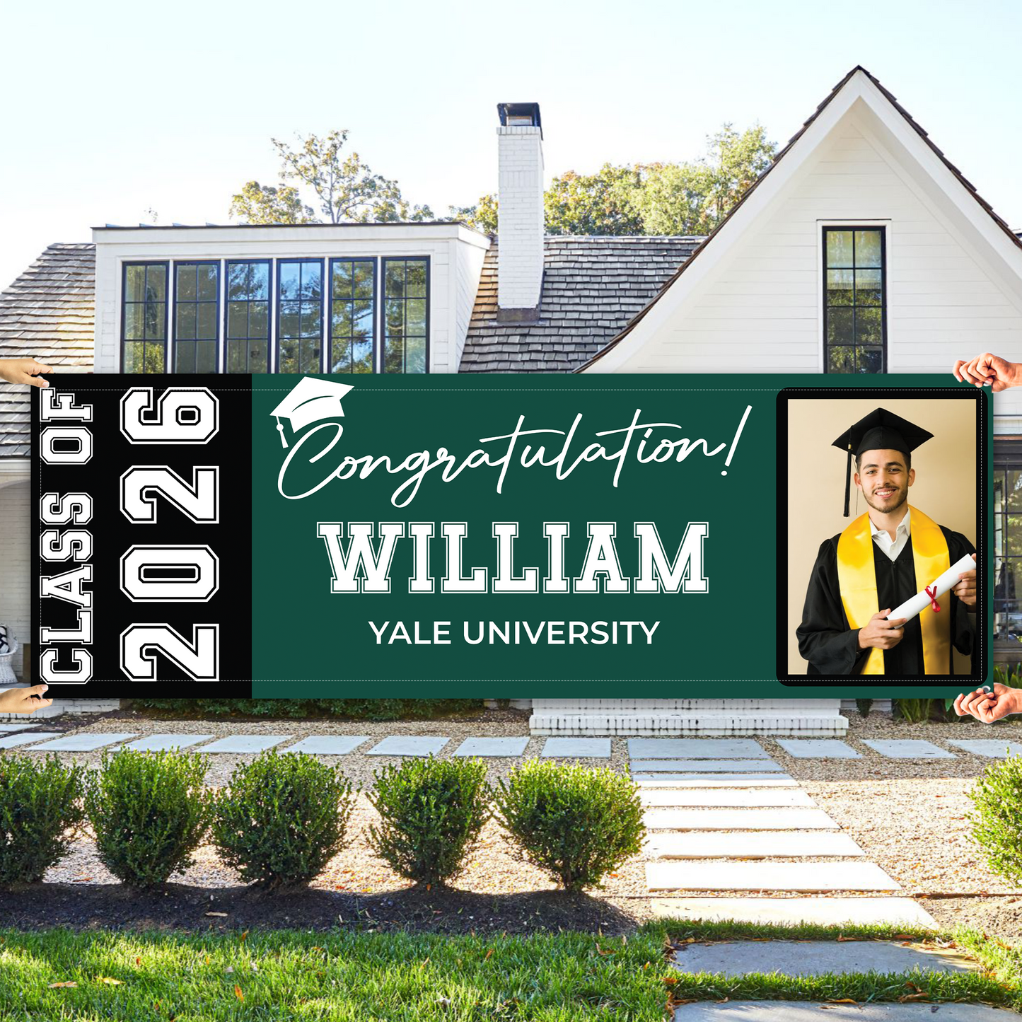 Personalized Class Of 2026 Graduation Banner Flag | Custom Graduation Photo Banner 684583