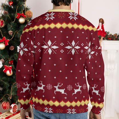 Dirty Ugly Christmas All-Over Print Sweatshirt, Merry Cockmas Sweatshirt, Funny Meme Christmas Sweater, Gift For Him 686072