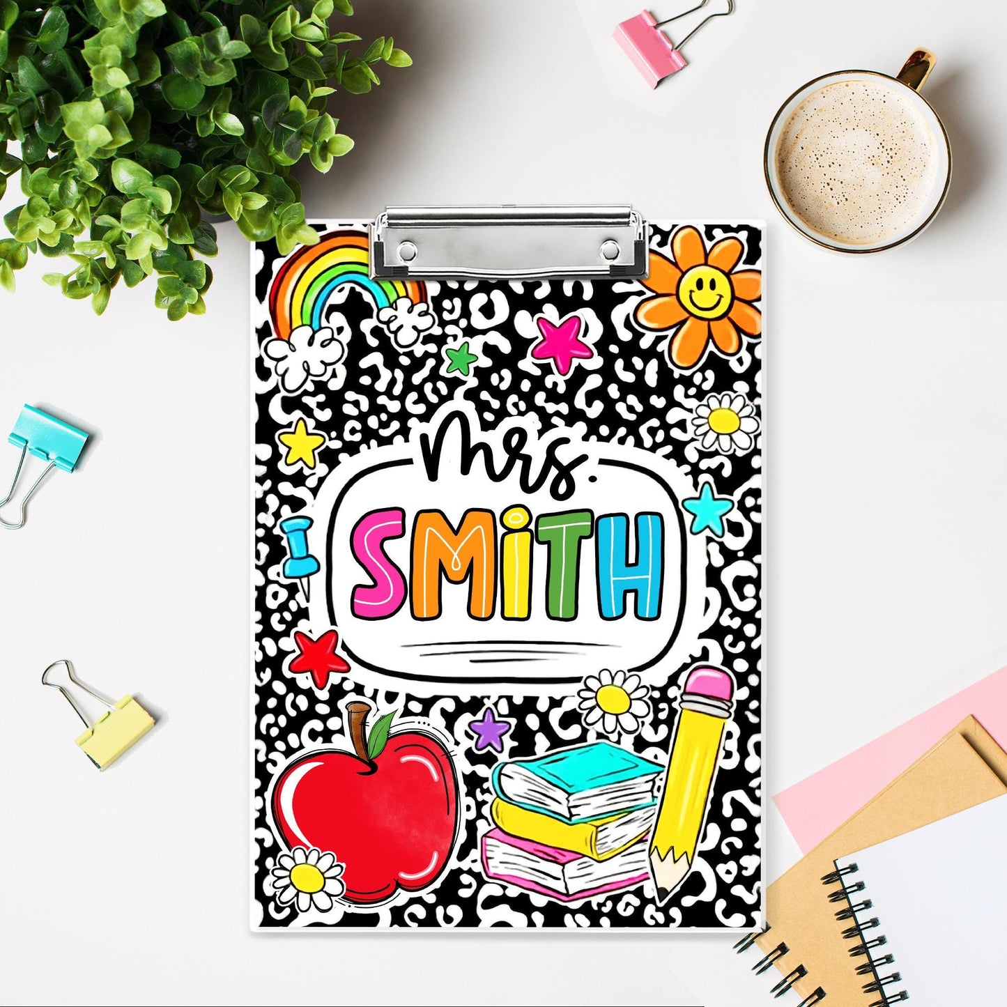Custom Teacher Name Clipboard, Personalized Back To School Clipboard, Teacher Appreciation Gift 685377 WFD