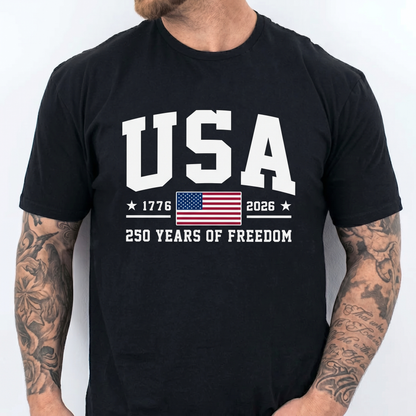USA 250th Anniversary Shirt, 250 Years Of Freedom Tee, Patriotic 4th Of July Gift 685260