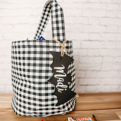 Personalized Halloween Basket For Kids, Custom Name Trick Or Treat Bucket, Halloween Candy Bag 685805 WFD