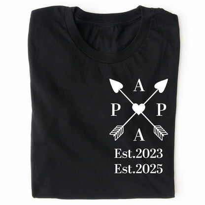 Dad’s Edition Shirt | Personalized Father’s Day T-Shirt with Custom EST Year | Gift for New Dad, First-Time Dad, Proud Father Apparel 682260