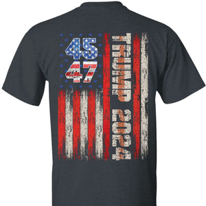 Trump 2024 Shirt | Political Shirt 2024 | Trump Supporters Backside Shirt Dark T1216 - GOP